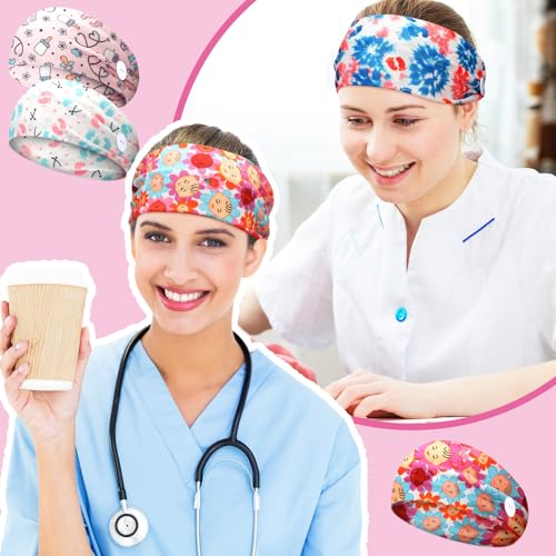 Jexine 12 Pack Nurse Headbands for Labor and Delivery Women - Elastic & Comfortable, Ear Pain Relief