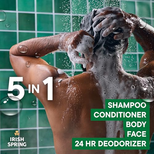 Irish Spring 5-in-1 Men's Body Wash, Sea Salt & Cedarwood, 30 fl oz (2 Pack)