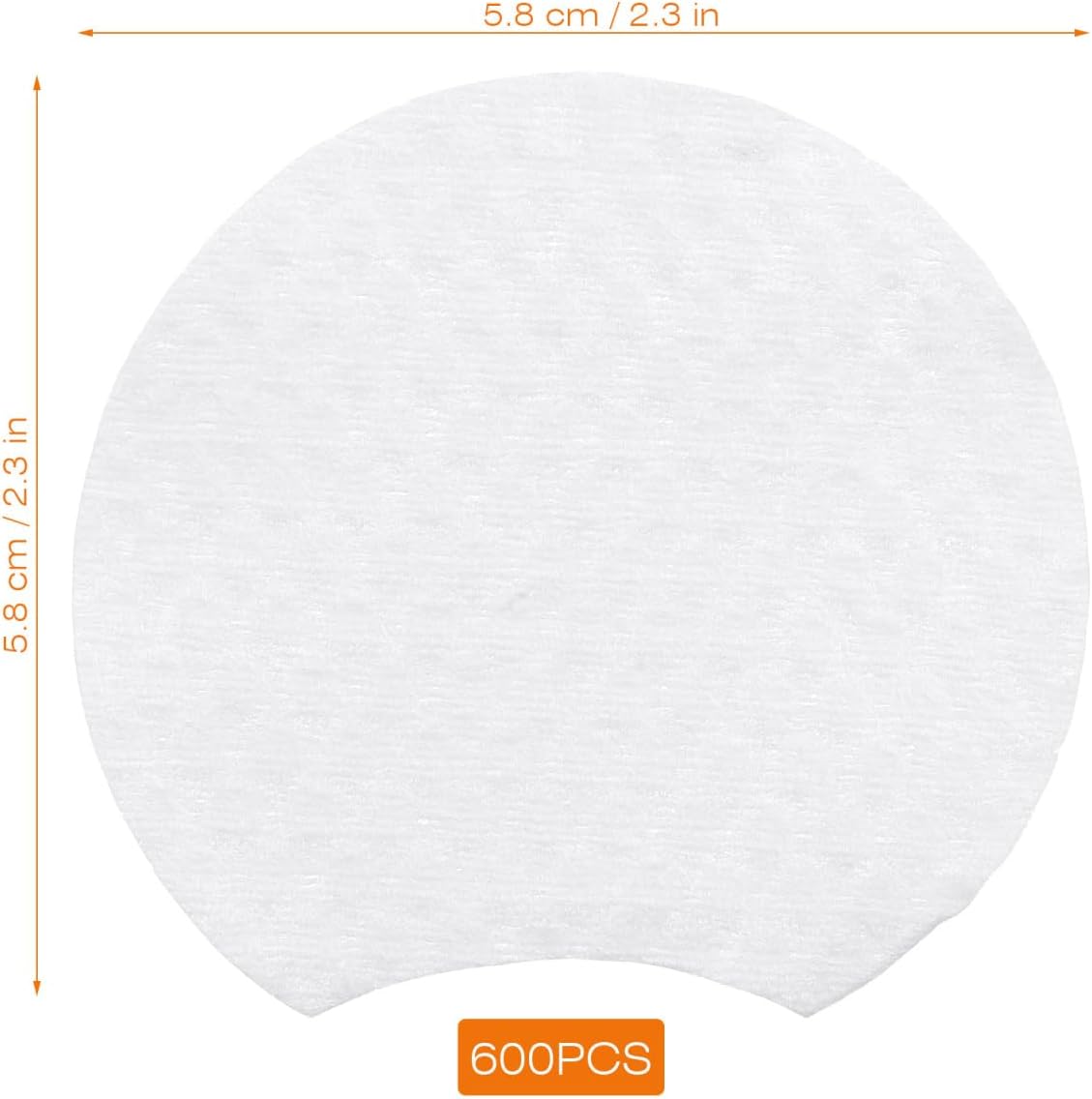 Cotton Rounds 600 Pcs - Non-Woven Makeup Remover Pads | Daily Facial Cleansing Wipes for Deep Skin Cleaning