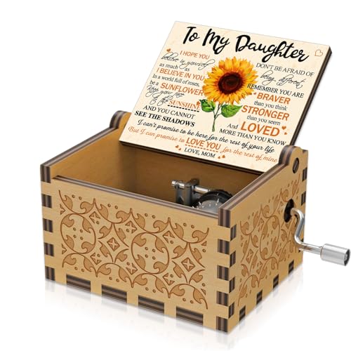 Wooden Music Box - You Are My Sunshine Gift for Daughter