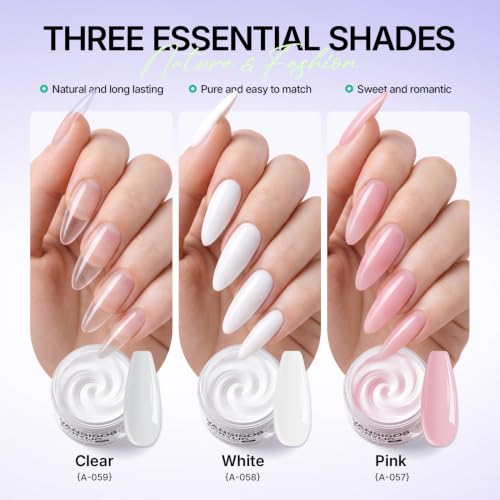 VANSISOS Acrylic Nail Kit-l for Beginners - Large Capacity, Self-Leveling & Bubble-Free, Long-Lasting Nail Extension Set