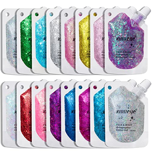 Illusion Purple Holographic Body Glitter Gel - 1.35oz for Festivals