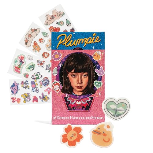 Plumpie Hydrocolloid Acne Patches - 36 Count Zit Healing Stickers
