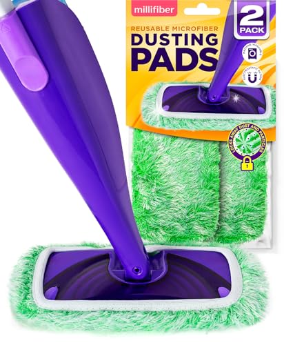 Millifiber Microfiber Floor Duster Mop Refills - 2 Pack