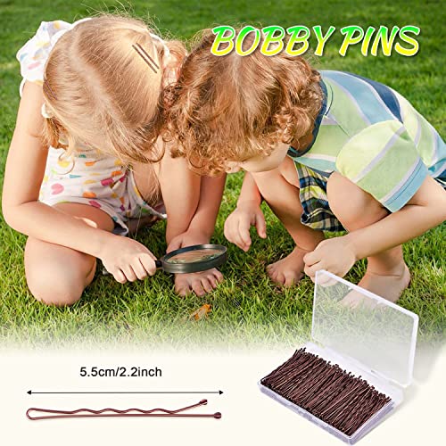 Brown 2.2inch Bobby Pins - 240 Pack Hair Pins for Women & All Hair Types
