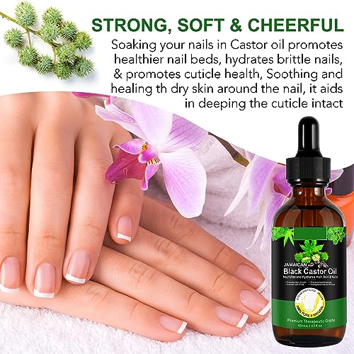 Organic Jamaican Black Castor Oil - Cold Pressed for Hair & Skin Care