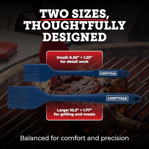 Lightyear Silicone Basting Brush for Grilling and Baking