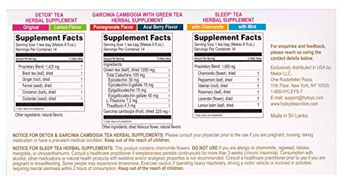 Hyleys 14-Day Detox Tea Cleanse Kit - 42 Bags, Vegan & Gluten-Free
