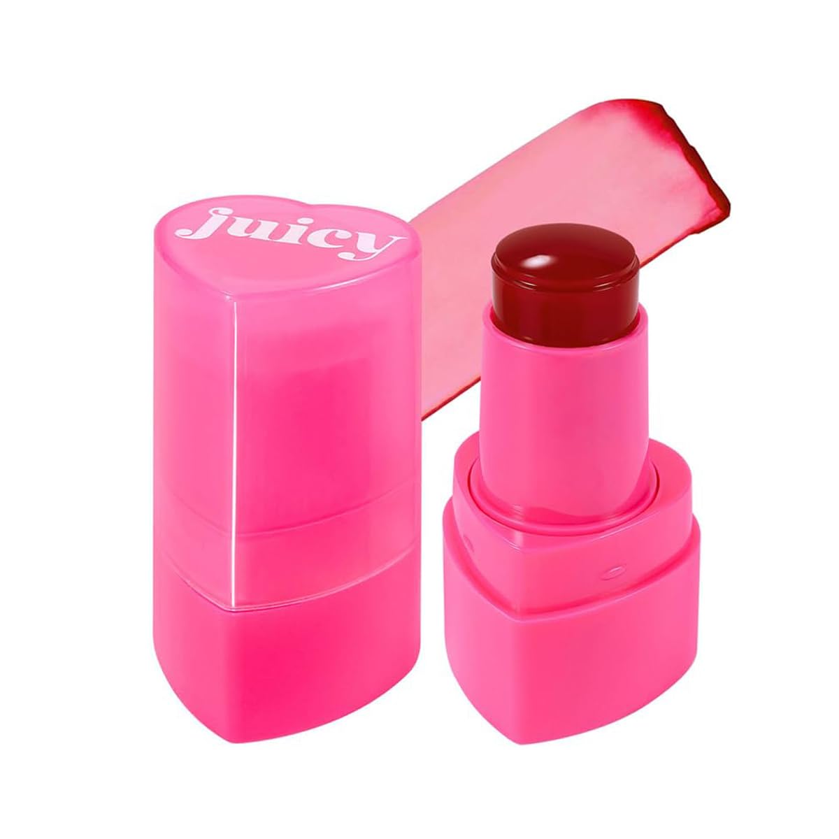 QBPPSSRY 2-in-1 Cooling Jelly Blush and Lip Tint, Hydrating Watercolor Finish, Long-Lasting Color (# 03)
