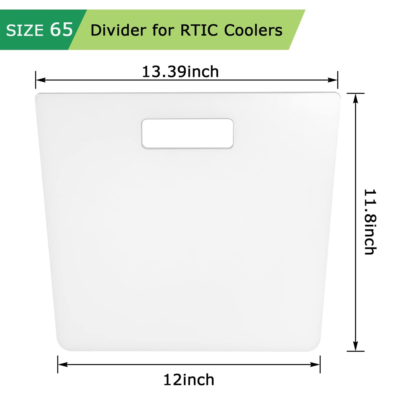 65 Size Divider/Cutting Board Cooler Accessories Compatible with 65 Gallon Rtic Coolers,White