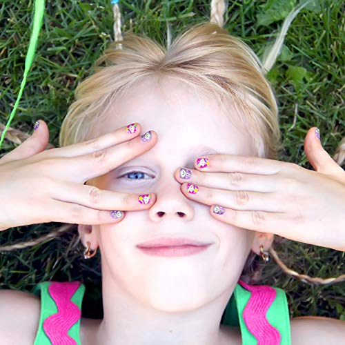 Hot Focus Unicorn Nail Art Kit - Glow in the Dark Stickers & Polish