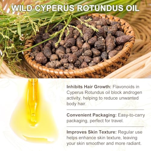 Cyperus Rotundus Oil for Natural Hair Removal - 2.02 Fl Oz