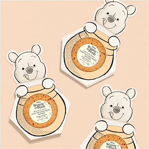 Winnie the Pooh Soap-Infused Body Sponge with Wildflower Fragrance