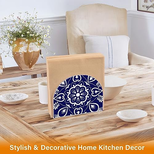 WELLDAY Clear Acrylic Napkin Holder - Space-Saving Design for Kitchen & Dining