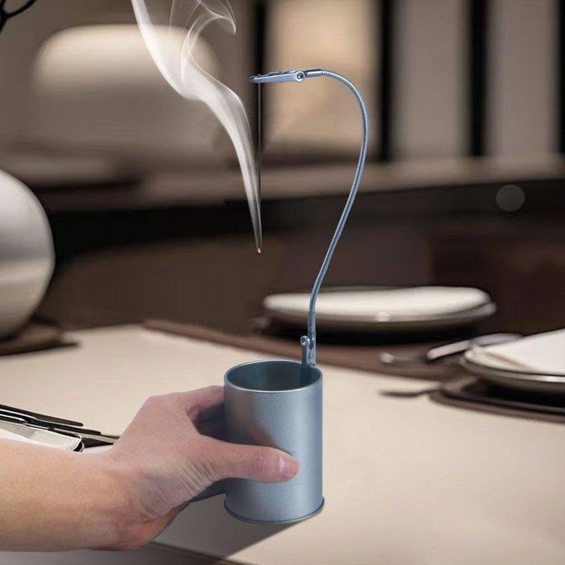 Adjustable Mosquito Coil Holder Clip - Flexible Metal Stand for Indoor Outdoor Use