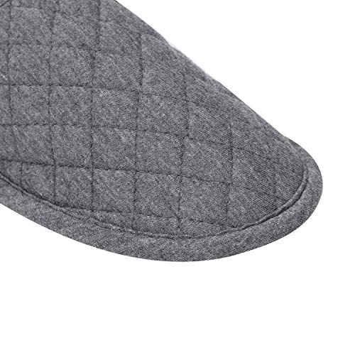 Ibluelover Portable Travel Spa Slippers Grey - Foldable Closed Toe with Non-Slip Sole