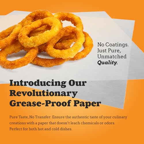 Grease Proof Deli Sheets - 15"x16" (100ct) for Festivals
