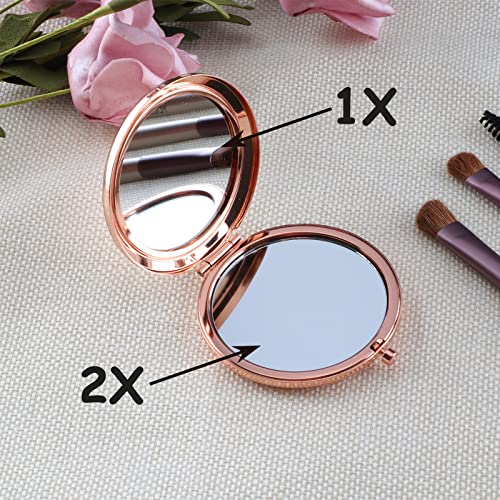 18th Birthday Gift for Girls - Rose Gold Compact Makeup Mirror