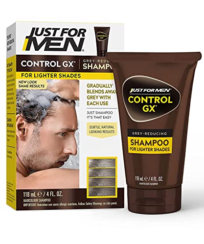 Just for Men Control GX Grey Reducing Shampoo for Natural Hair Color