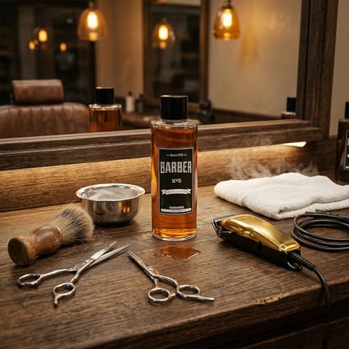 Marmara Barber No.3 Aftershave Cologne for Men, 16.9 Fl Oz - Refreshing Cedarwood & Patchouli Scent