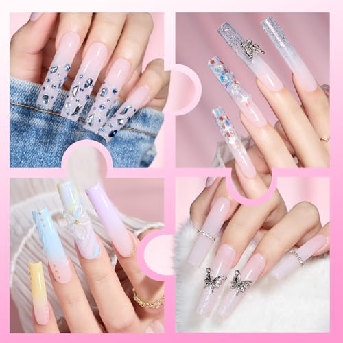 Beetles Tipex Lite Instant Nail Tips XXL Square 160pcs (00-14)