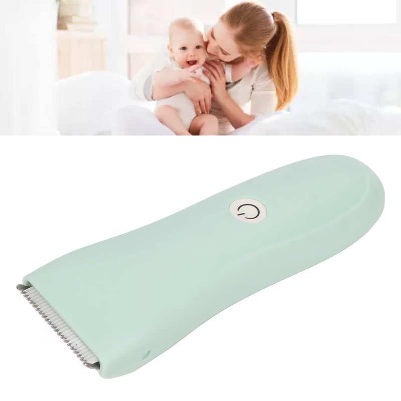 Airshi Baby Hair Silent Hair Clipper, Safe Operation Waterproof Long Life Baby Electric Hair Clipper for Babies