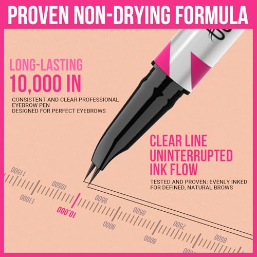 iMethod YS 02 Curved Eyebrow Pen Waterproof Dark Brown - Hair-Like Strokes
