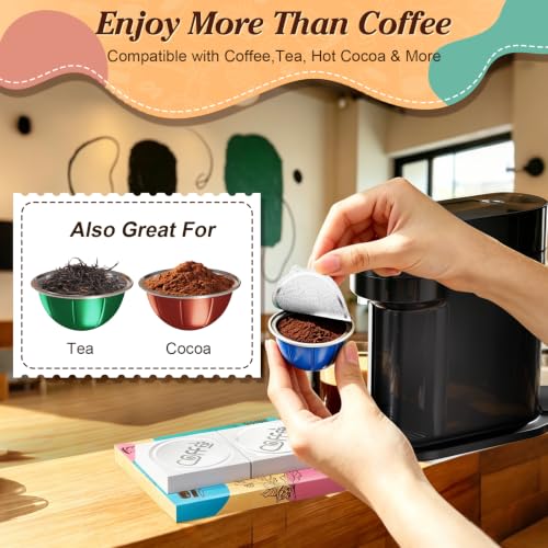 Reusable Foil Lids for Nespresso Vertuo Pods - 100 Pack