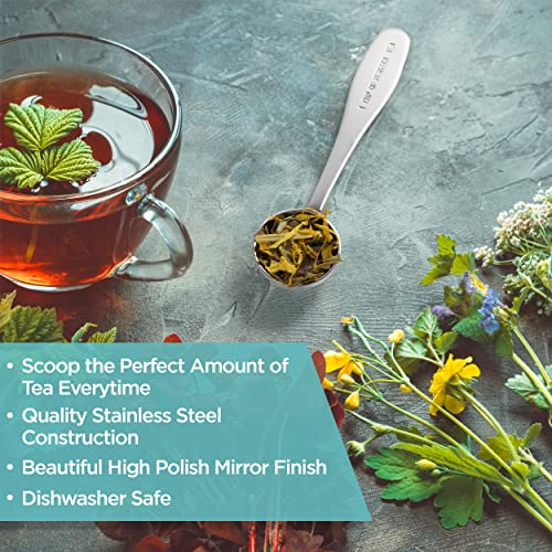 Stainless Steel Loose Leaf Tea Spoon - Perfect Cup Measure