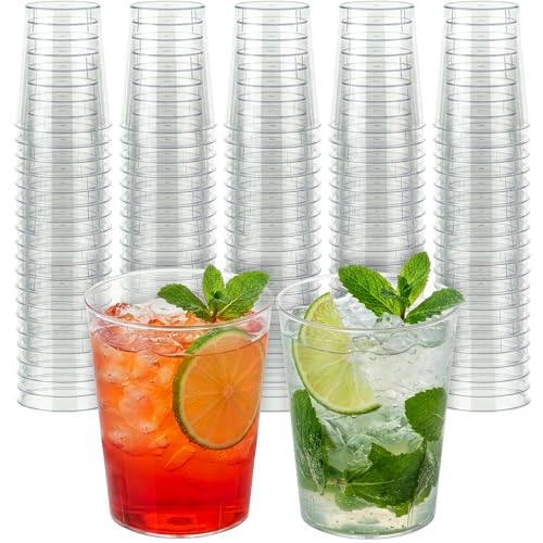 DecorRack 2 oz Clear Plastic Shot Glasses - 100 Pack