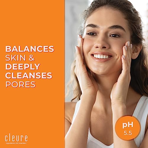Cleure Gentle Face Cleanser for Dry Sensitive Skin, 8 Fl Oz