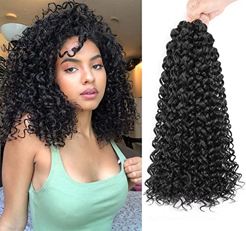 ULocsBay 14 Inch GoGo Curl Crochet Hair Extensions - 8 Packs Synthetic