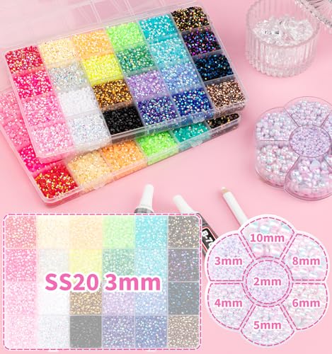 Ultimate Pink Mermaid Pearl Rhinestone Bedazzling Kit | 40000 Pcs