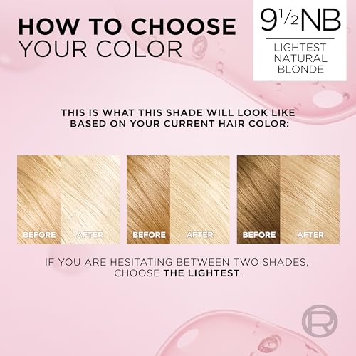 L'Oreal Paris Excellence Crème Hair Dye Kit 9.5NB Lightest Natural Blonde