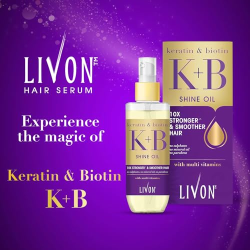 Livon Onion Hair Repair Serum for All Hair Types – 3.3 fl oz, Sulfate & Paraben Free