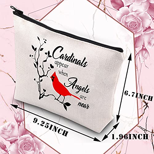 Cardinal Memorial Sympathy Travel Pouch - Cardinals Appear Memorial Gift