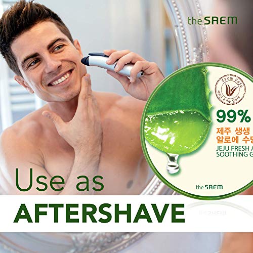 Jeju Aloe Vera Gel 99% - Multi-Purpose Hydrating & Cooling Face, Body & Hair Gel, 10.1 fl oz