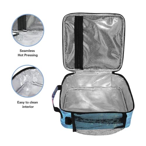 Axolotl Insulated Lunch Box for Kids - Large Capacity Cooler Tote