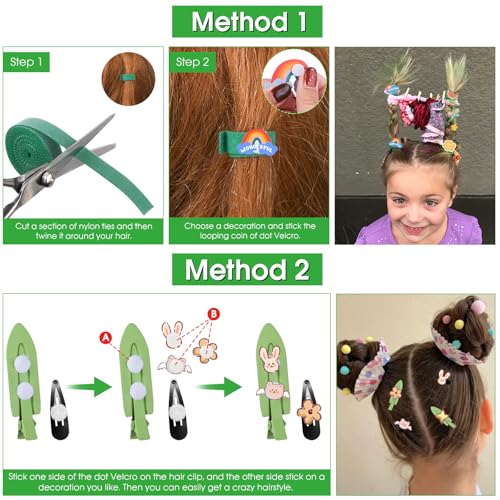 Zuaooz Green Temporary Hair Color Wax Kit for Kids & Teens, Washable DIY Hair Dye, Fun Hairstyles & Gifts