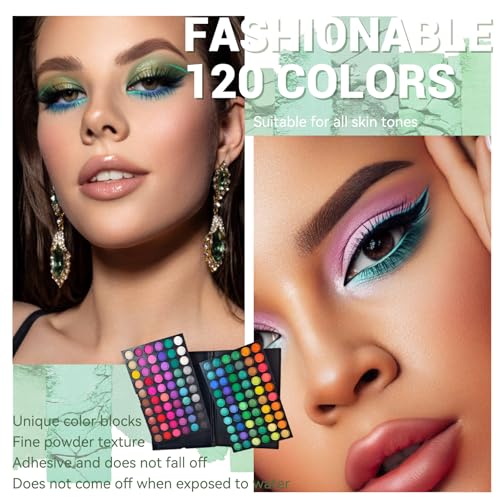 Pure Vie 120 Colors Eyeshadow Palette #1 - Matte & Shimmer Eye Makeup