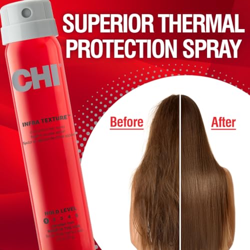 CHI Infra Texture Dual Action Hair Spray - Flexible Hold & Shine, 2.6 Oz