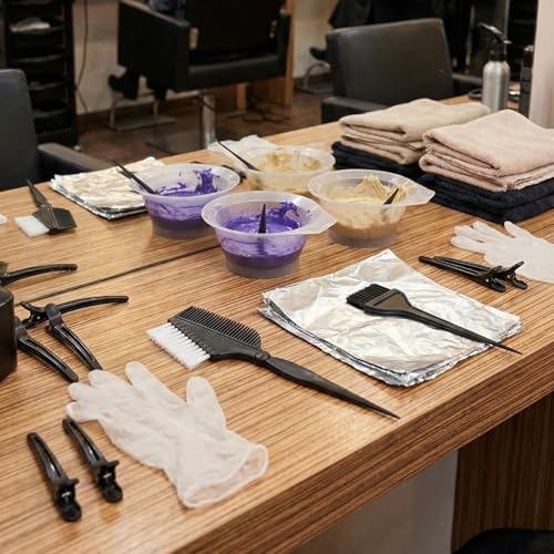 Raonest 5-Piece Hair Dye Brush Set for Professional and Home Hair Color