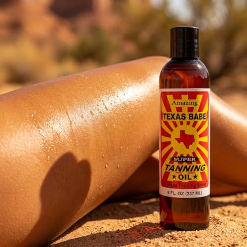 Texas Babe Natural Outdoor Tanning Oil - 8 oz, No Mineral Oil