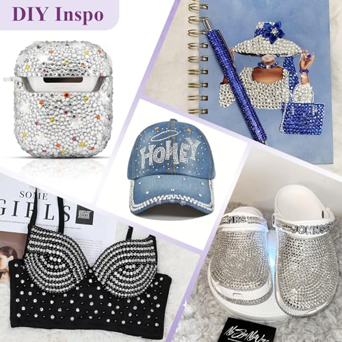 2000PCS SS20 Clear Glass Rhinestones for DIY Crafts & Nail Art