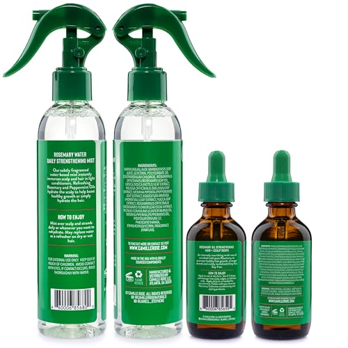 Camille Rose Rosemary Water Mist & Hair Oil Strengthening Scalp Care Set