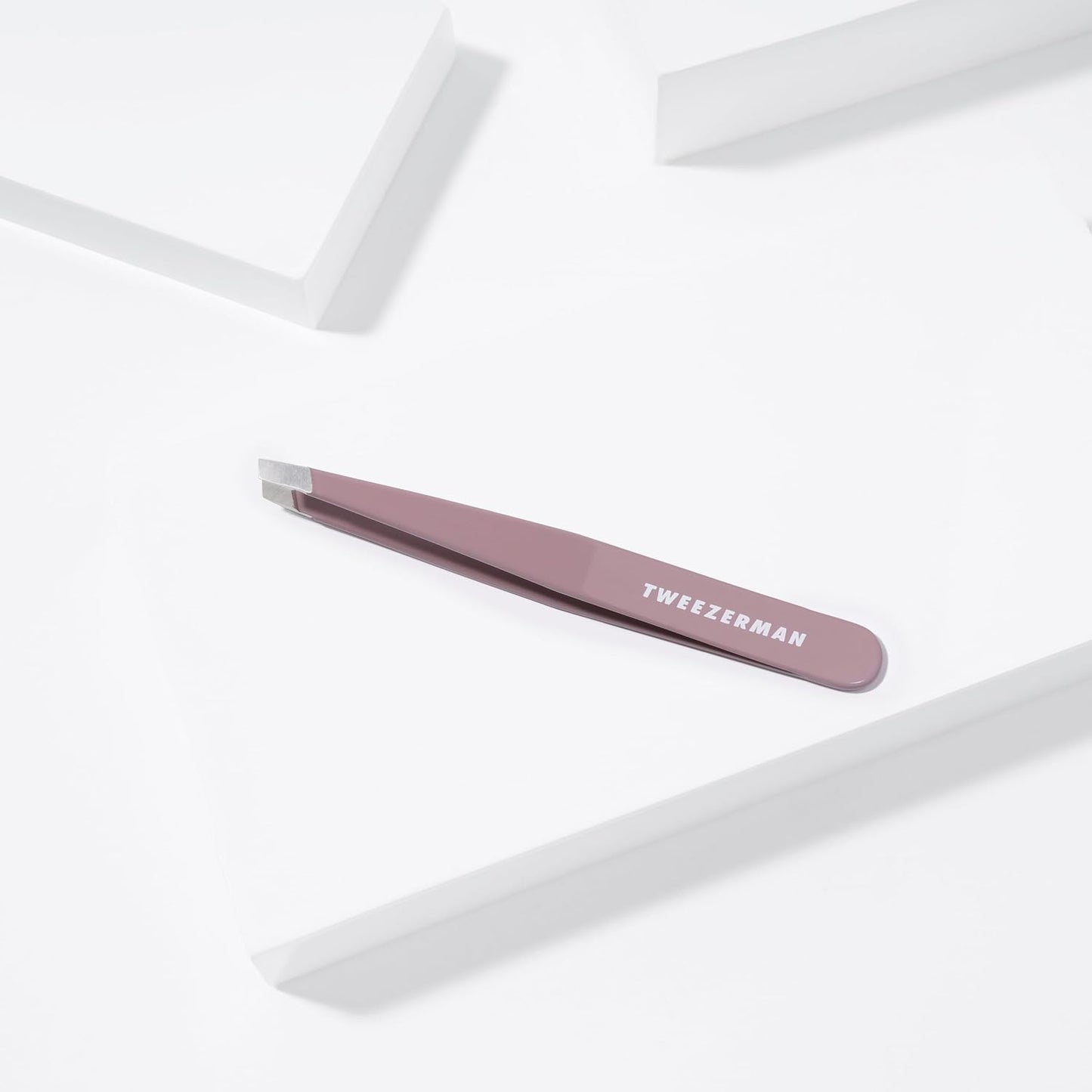 Tweezerman Slant Tweezer - Precision Purple Wisteria Design for Flawless Hair Removal
