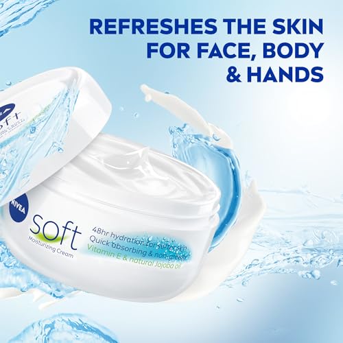 NIVEA Soft Cream - 16oz Moisturizer for Face, Body & Hands