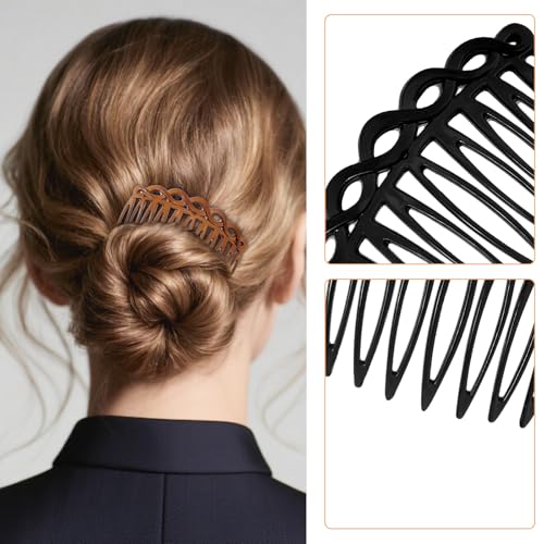 Ymapinc 6PCS French Hair Combs - Decorative Resin Styling Tools