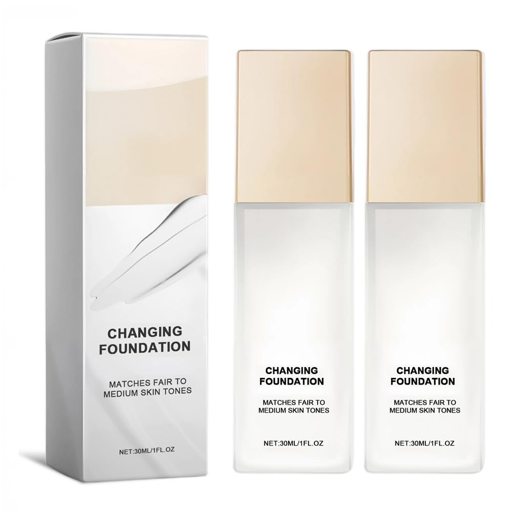 Color Changing Foundation for Mature Skin - Flawless Coverage, Lightweight Formula, Adapts to Skin Tone | 1 PCS