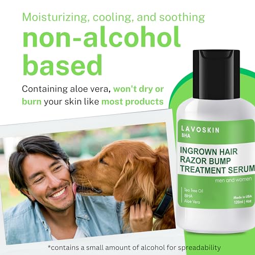 LavoSkin Ingrown Hair Treatment Gel - Razor Bump & Bikini Line Relief